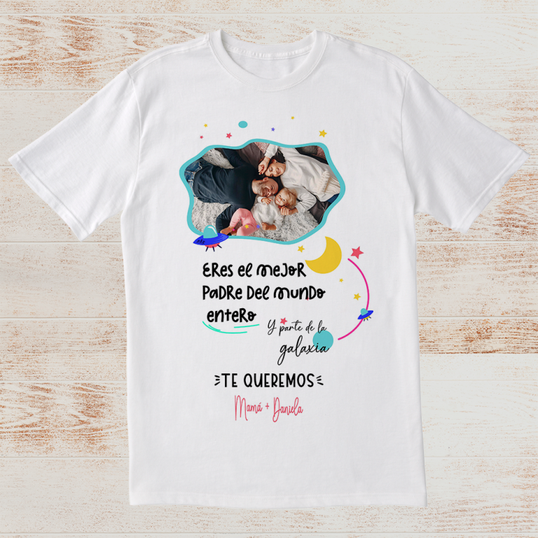 camiseta personalizada Este papá increible pertenece a Tú personalizas