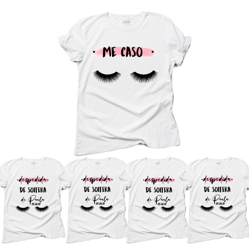 Hacer orquesta Adiccion Pack de camisetas despedida de soltera personalizada - Tú personalizas