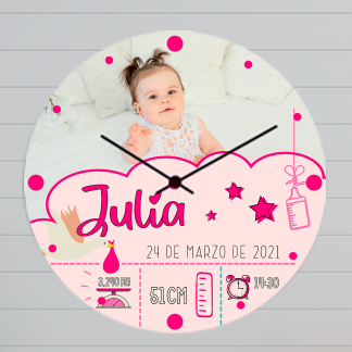 Reloj personalizado para bebé