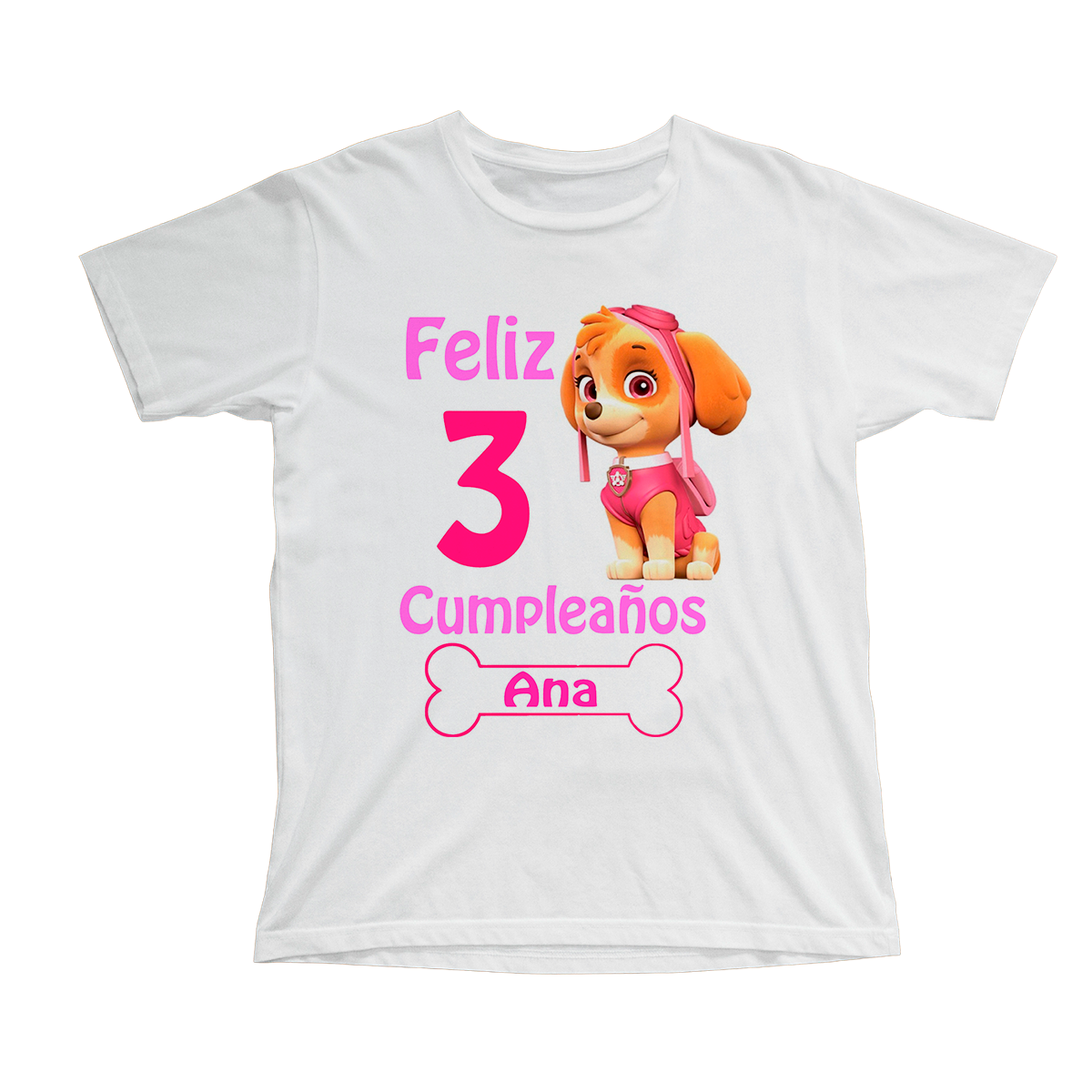 Mareo máximo calcio Camiseta cumpleaños patrulla canina (niña), personalizable - Tú personalizas