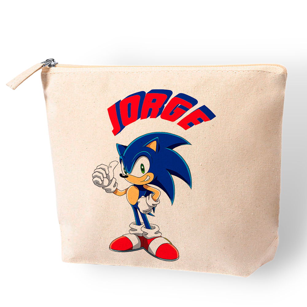 Sonic- Neceser, Bolsa de Aseo, Portatodo, Color Azul, Producto Oficial (CyP  Brands) : : Moda